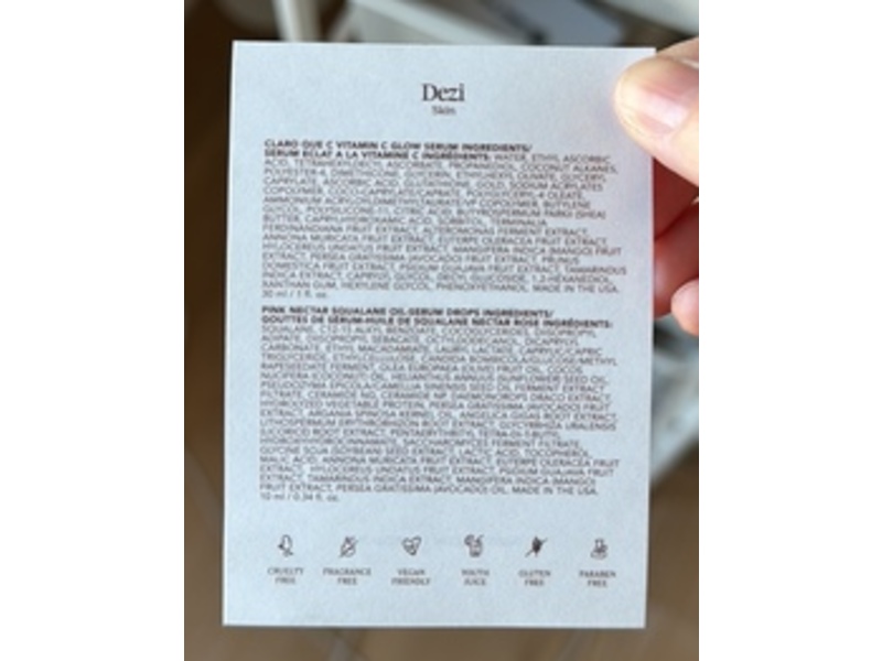 Dezi Skin Claro Que C Vitamin C Glow Serum, 1 fl oz/30 mL