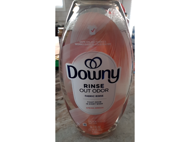 Downy Rinse Out Odor Fabric Rinse, Spring Breeze, 36.7 fl oz/1.08 L
