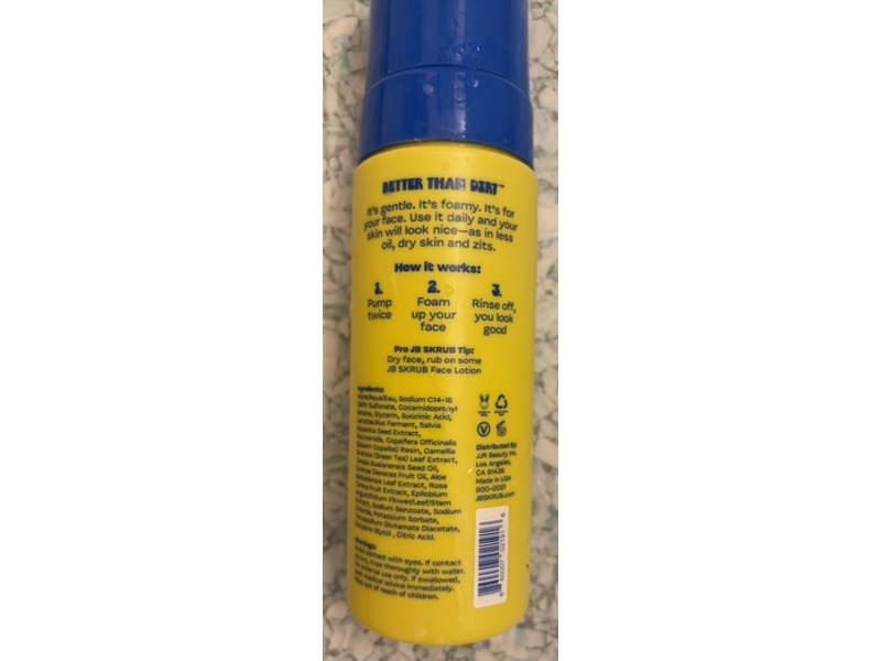 JB Skrub The Face Wash, 5 fl oz/150 mL