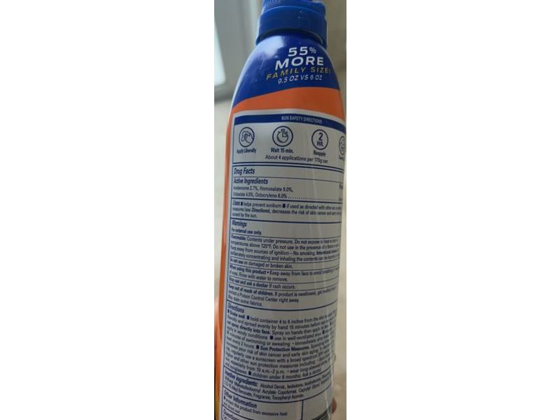 Banana Boat Sport Ultra Clear Sunscreen Spray, SPF 50 +, 9.05 oz/269 g