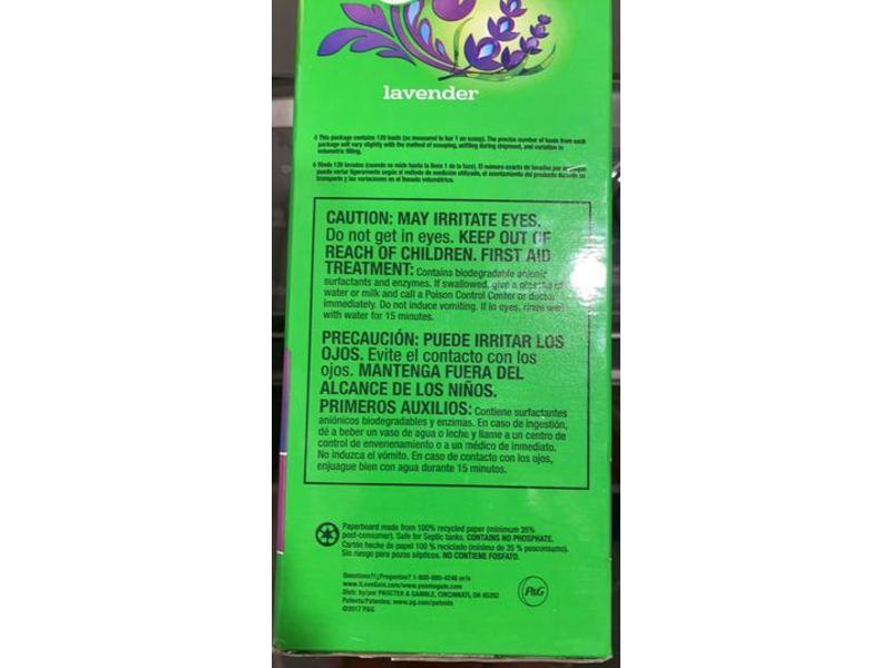 Gain Ultra Powder Laundry Detergent, Lavender, 120 Loads, 137 oz/3.9 kg