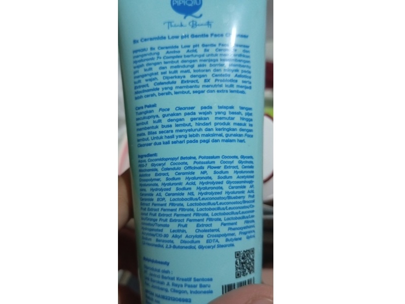 Pipiqiu Think Beauty 5X Ceramide Gentle Face Cleanser, 100 mL