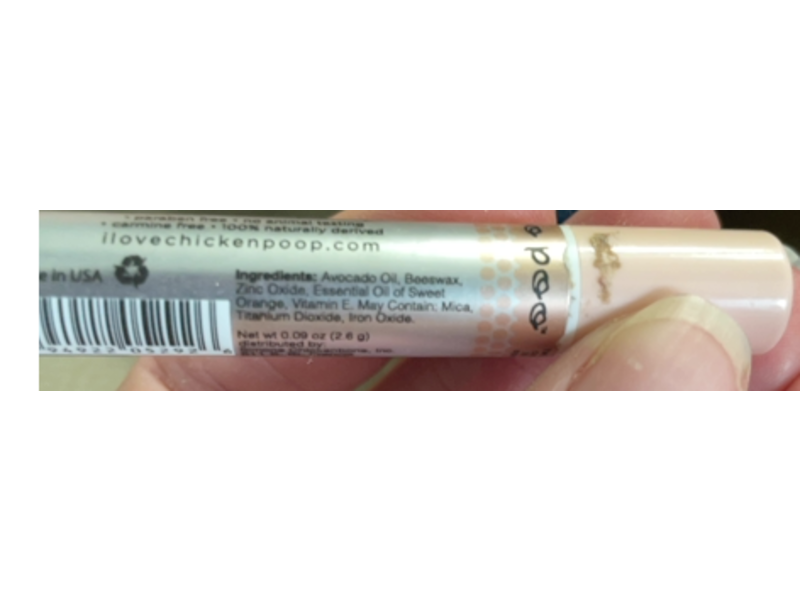 Chicken Poop La Chicken Poo Poo Lip Glace, Simone A Go-Go, 0.09 oz/2.6 g