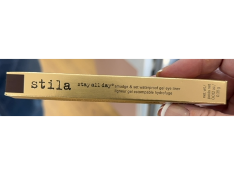 Stila Stay All Day Smudge & Set Waterproof Gel Eye Liner, Damsel Dark Brown, 0.012 oz/0.35 g