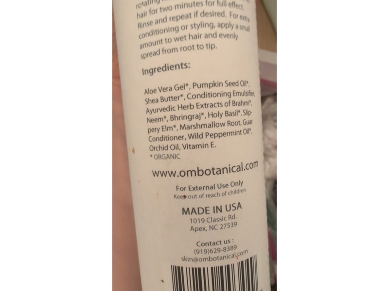 OM Botanical Organic Conditioner & Styling Gel, 16 fl oz/430 g