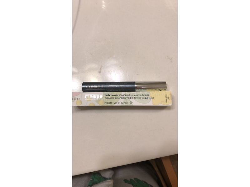 Clinique Lash Power Mascara Long-Wearing Formula, 01 Black Onyx, 0.21 oz/6 mL