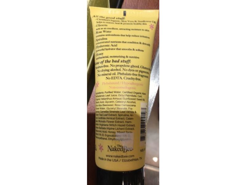 The Naked Bee Hand & Body Lotion,Vanilla, Rose & Honey, 2.25 fl oz/67 mL