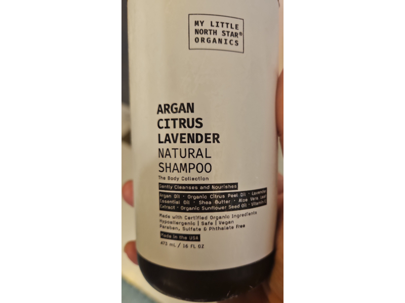 My Little North Star Organics Natural Shampoo, Argan Citrus Lavender, 16 fl oz/473 mL