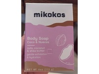 Mikokos Body Soap, Coco & Nueces, 4 oz/113 g - thumbnail 2