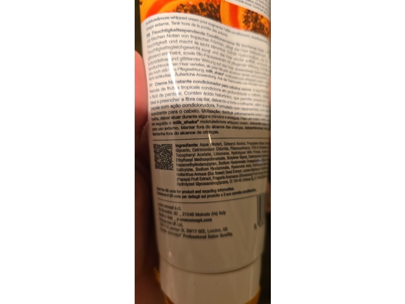 Milk_shake Moisture & More Conditioner, Orange Papaya & Hyaluronic Acid, 8.4 fl oz/250 mL