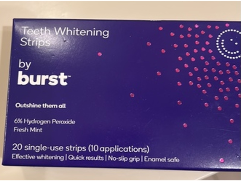 Burst Teeth Whitening Strip, Fresh Mint, 20 Count