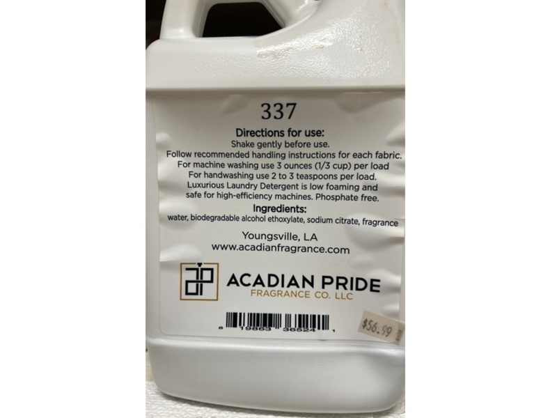 Acadian Pride Fragrance Co. Luxurious Laundry, 337 Loads, 64 fl oz