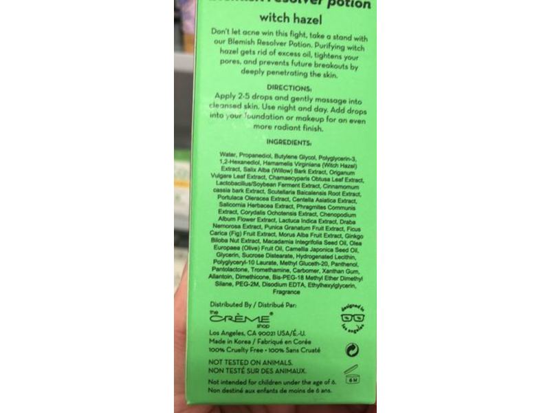 The Cream Shop Cream Coction, Blemish Resover Potion, 1.10 fl oz/30 mL