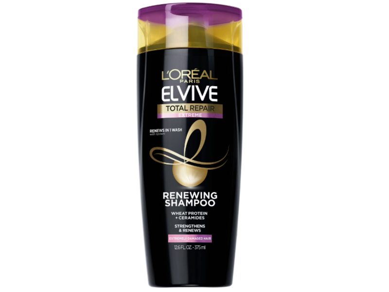 L'Oreal Paris Elvive Total Repair Extreme Renewing Shampoo, Wheat Protein + Ceramide, 12.6 fl oz/375 mL