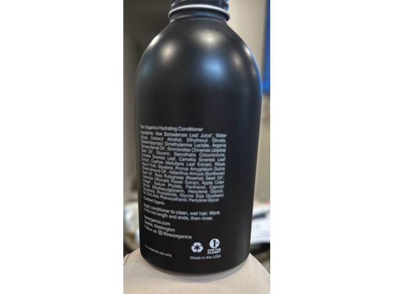 Treo Organics Hydrating Conditioner, 10.5 fl oz/310 mL