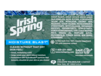Irish Spring Deep Moisturizing Deodorant Soap, Moisture Blast, 3.7 oz/104.8 g, Pack Of 3 - thumbnail 2