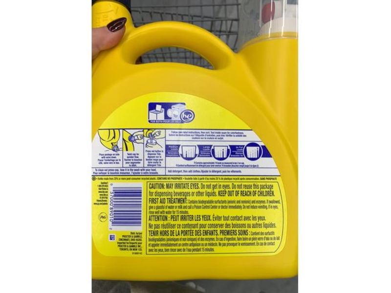 Tide Simply + Oxi Laundry Detergent, Refreshing Breeze, 74 Loads, 115 fl oz/3.4 L