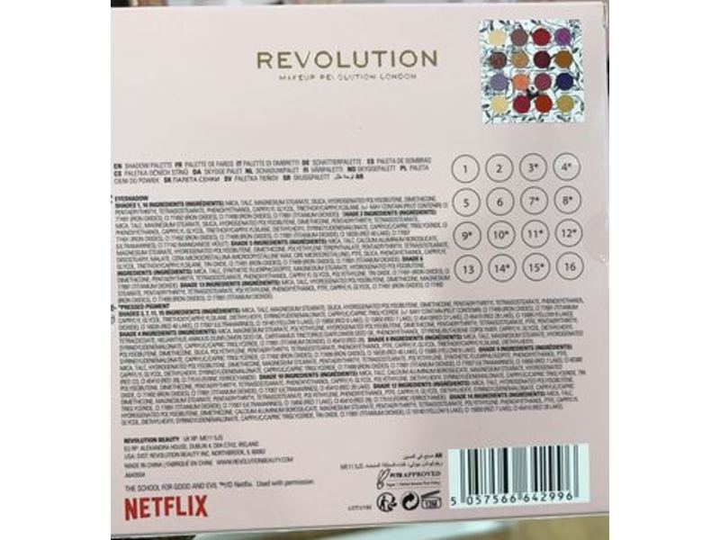 Revolution The School For Good & Evil Evers Shadow Palette, 0.03 oz/1 g