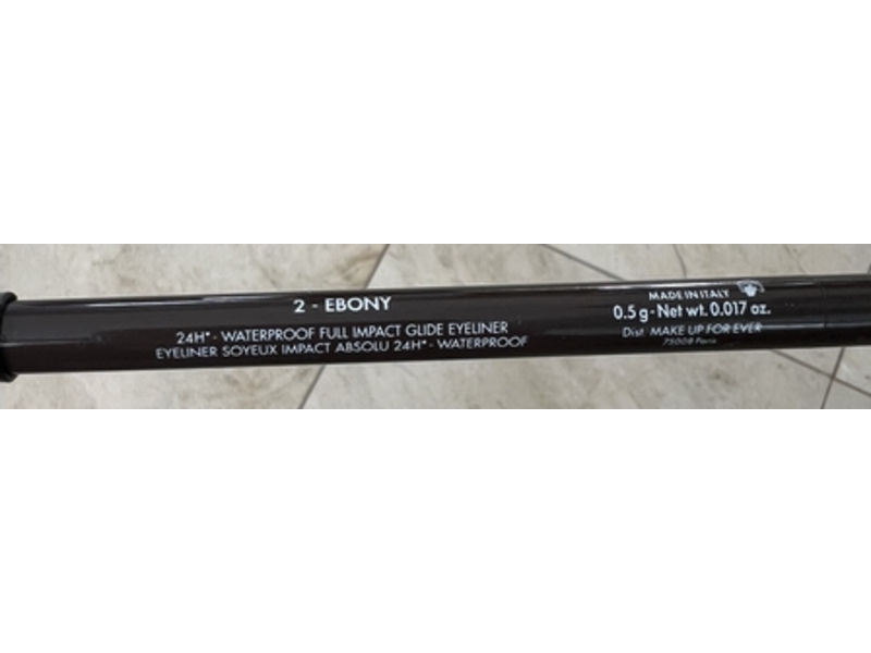 Make Up For Ever Aqua Resist Color Pencil, 2 Ebony, 0.017 oz/0.5 g