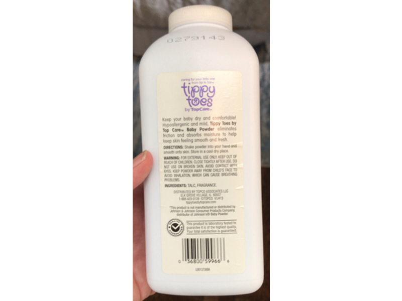 Tippy Toes Gentle & Mild Baby Powder, Classic, 15 oz/425 g