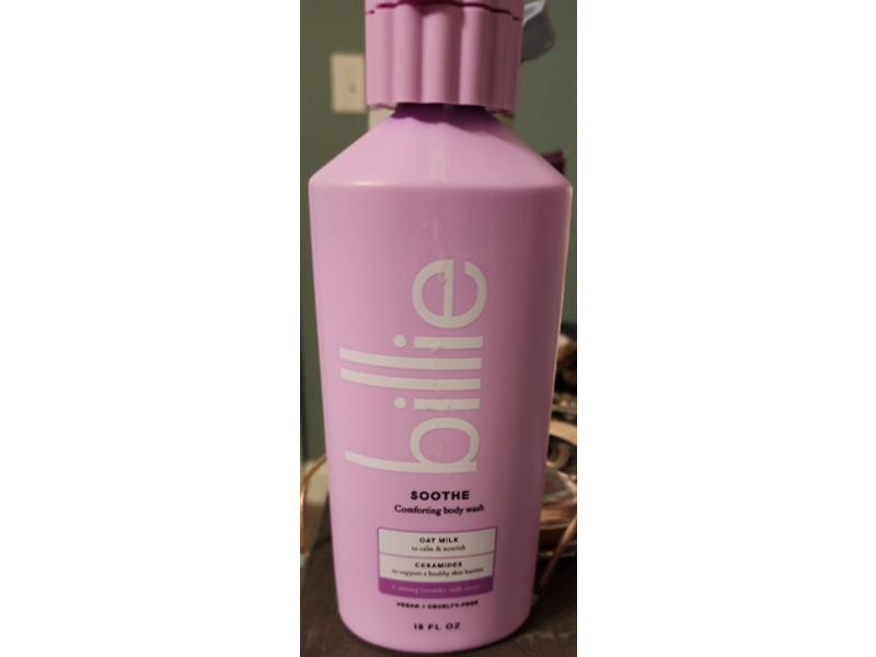 Billie Soothe Comforting Body Wash, Calming Lavender Milk, 18 fl oz