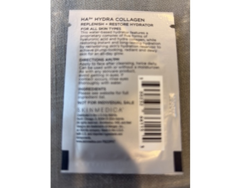 SkinMedica HA⁵ Hydra Collagen Replenish + Restore Hydrator, 0.05 fl oz/1.5 mL