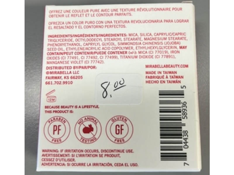 Mirabella Mineral Highlight /Contour Powder Sculpt Duo, 0.17 oz/7 g