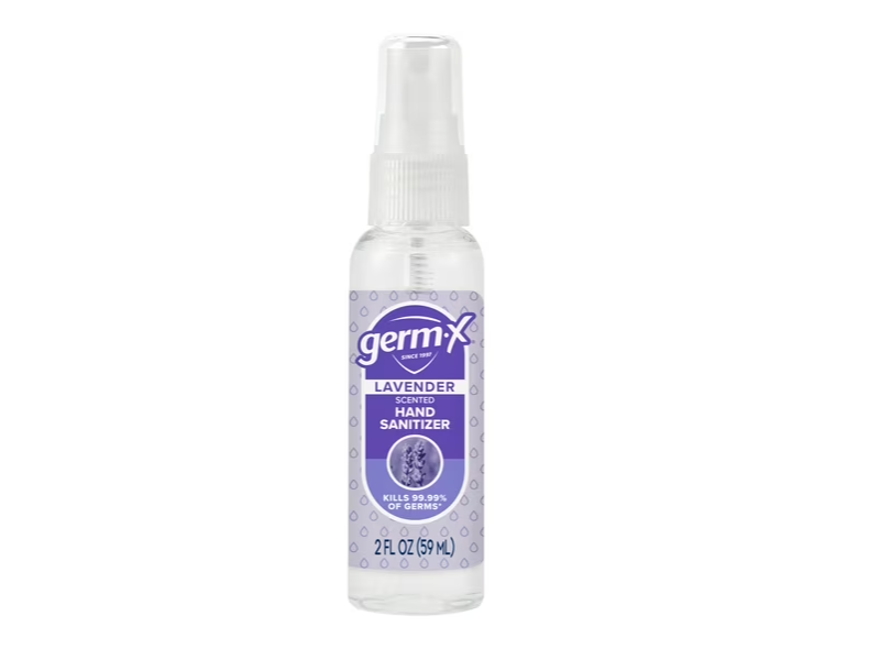 Germ X Hand Sanitizer, Lavender Scented, 2 fl oz/59 mL