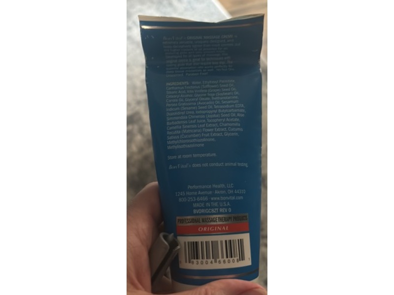 Bon Vital' Original Massage Creme, Jojoba, 8 fl oz/237 mL