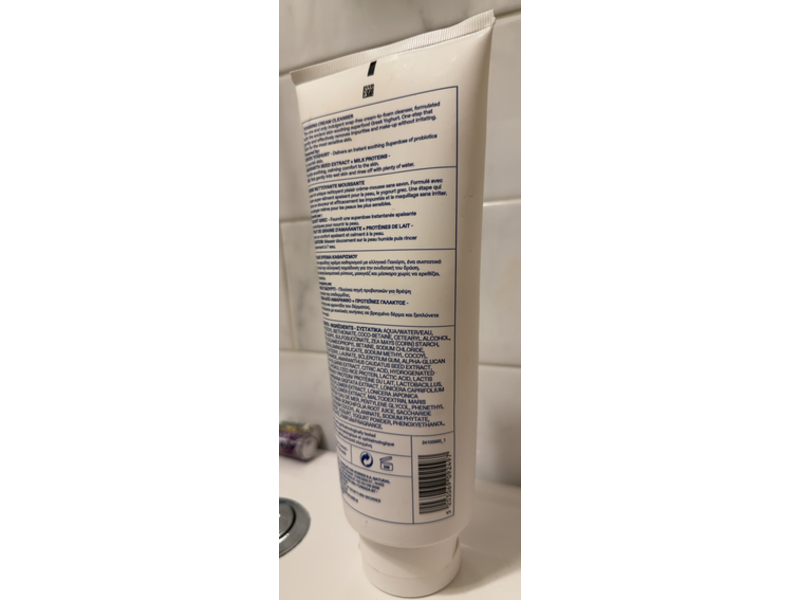 Korres Foaming Cream Cleanser, Greek Yoghurt, 13.53 fl oz/400 mL