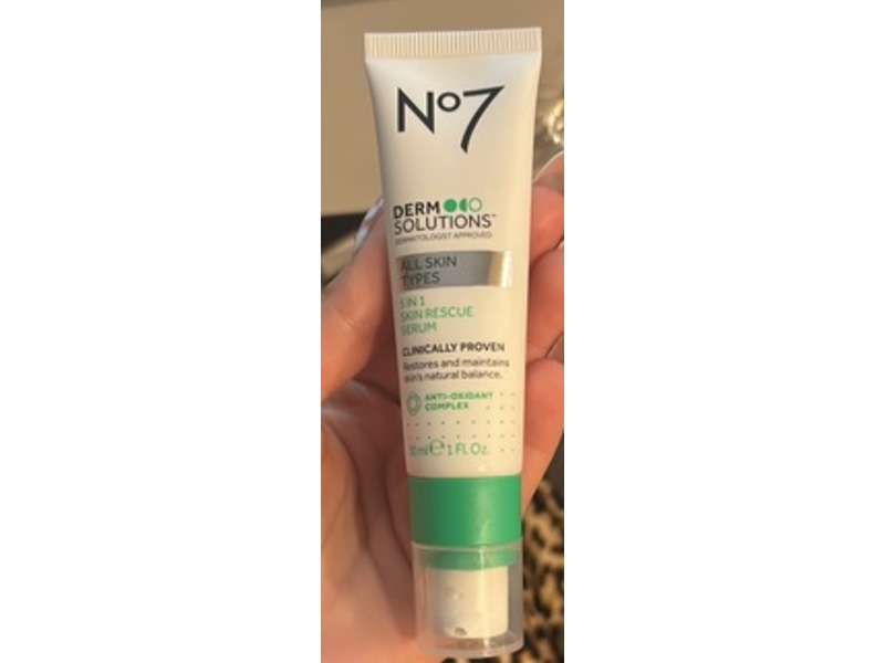 No7 Derm Solutions 5-In-1 Rescue Serum, 1 fl oz/30 mL