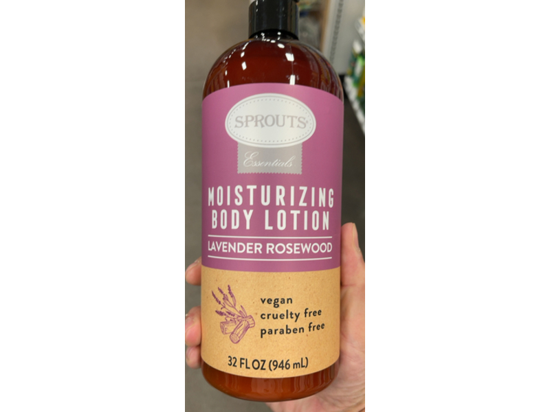 Sprouts Essentials Moisturizing Body Lotion, Lavender Rosewood, 32 fl oz/946 mL