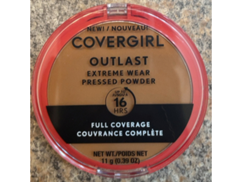 Covergirl Outlast Extreme Wear Pressed Powder, 870 Toasted Almond, 0.39 oz/11 g