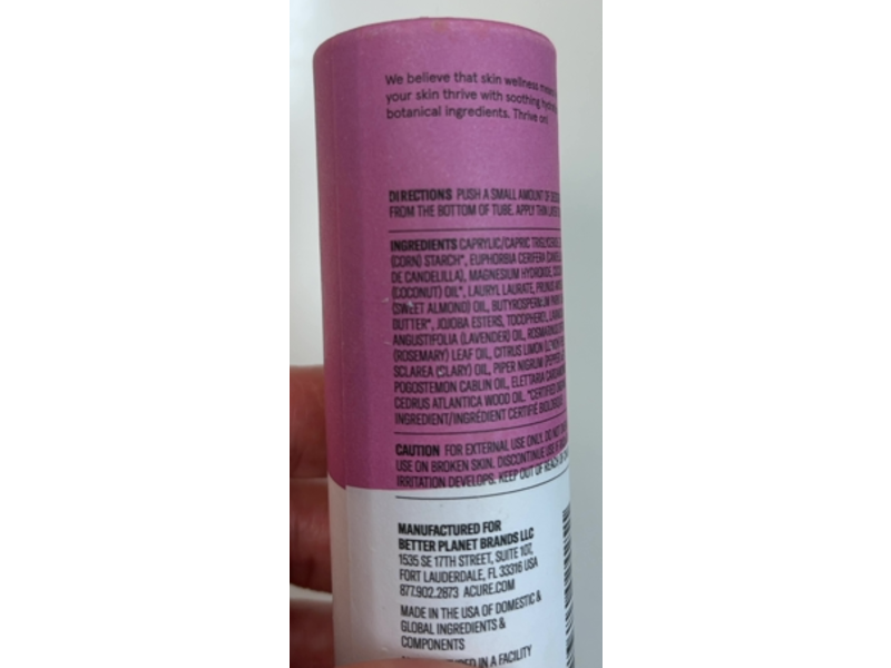 Acure Magnesium Deodorant, Lavender & Coconut, 2.1 oz/60 g