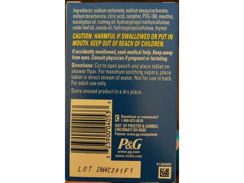 Vicks Vapo Shower Soothing Vapors, 5 Count