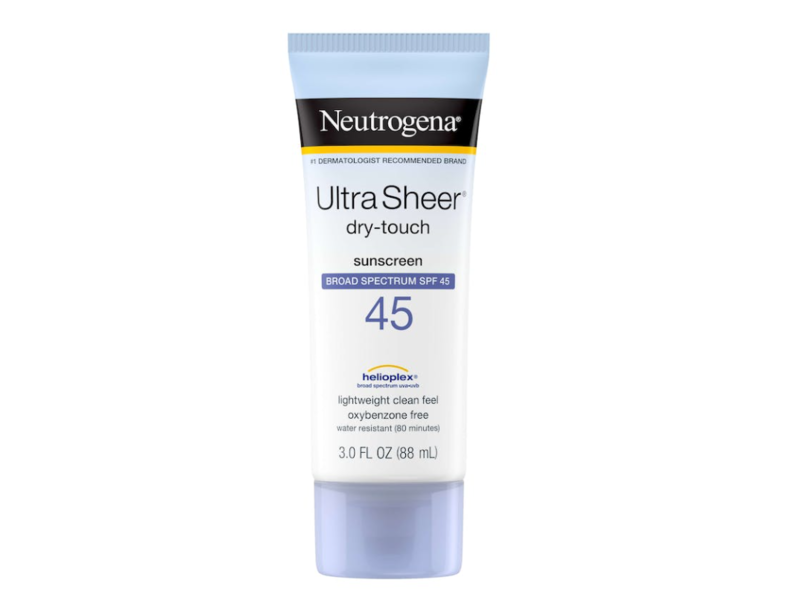 Neutrogena Ultra Sheer Dry-Touch Sunscreen Lotion, SPF 45, 3 fl oz/88 mL