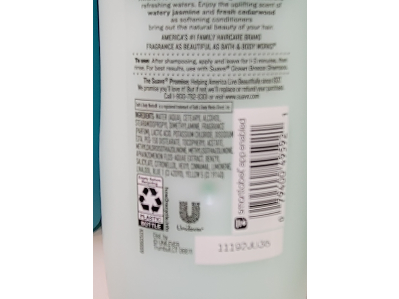 Suave Essentials Refreshing Conditioner, Ocean Breeze, 22.5 fl oz/662 mL