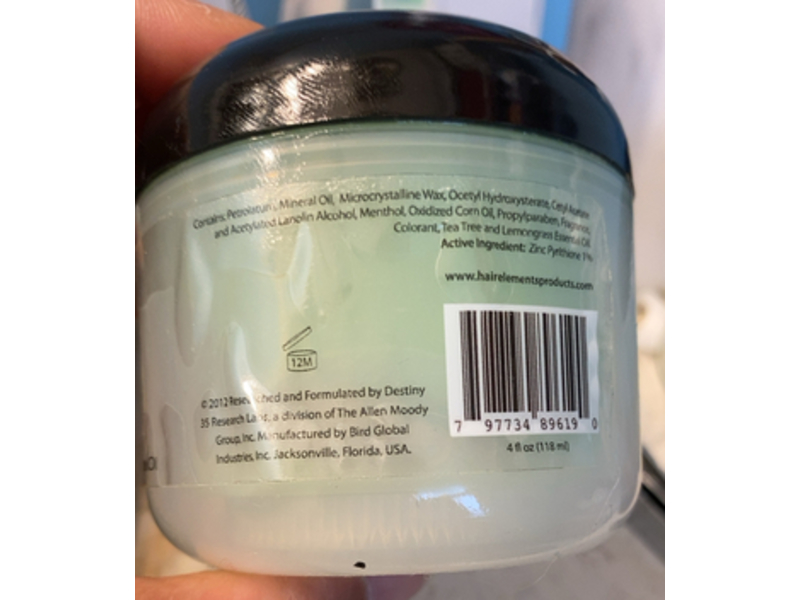 Hair Elements Scalp Therapy Manna Replenishing Balm, 4 fl oz/118 mL