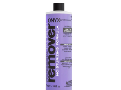 Onyx Professional Moisturizing Formula Nail Polish Remover, Lavender, 16 fl oz/473 mL
