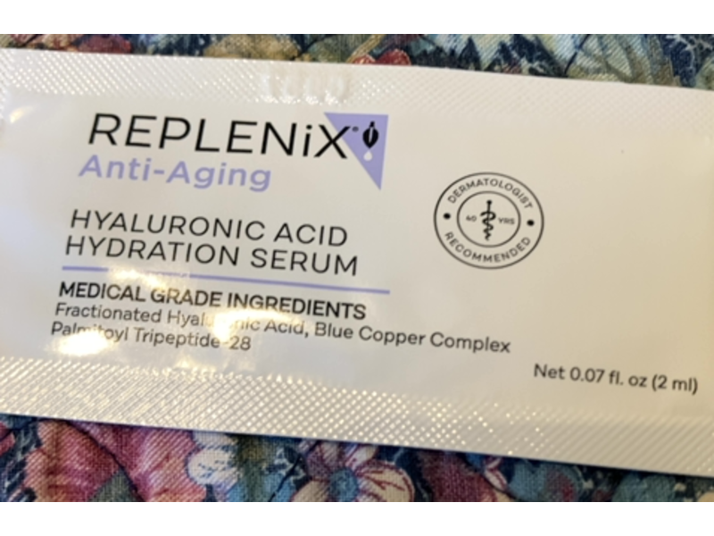 Replenix Anti - Aging Hyaluronic Acid Hydration Serum, 0.07 fl oz/2 mL