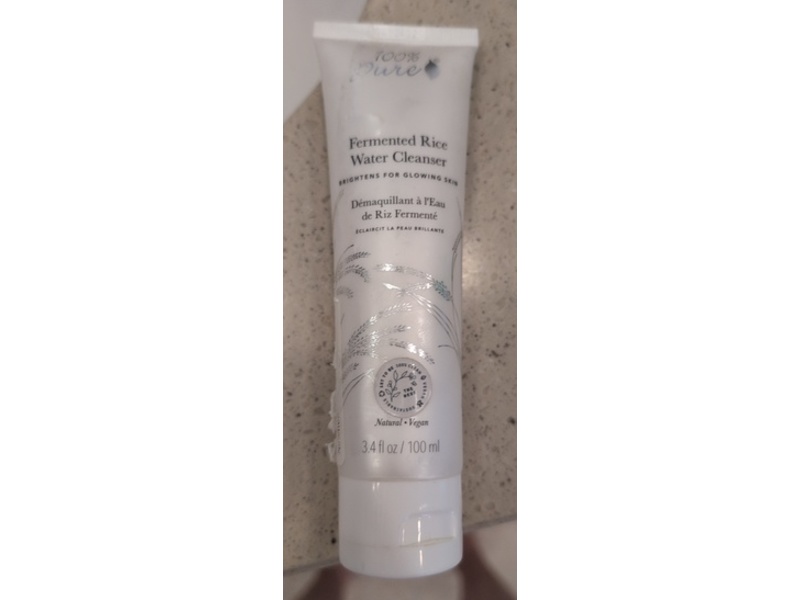 100% Pure Fermented Rice Water Cleanser, 3.4 fl oz/100 mL