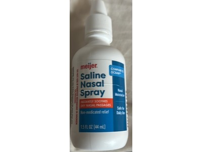 Meijer Saline Nasal Spray, 1.5 fl oz/44 mL