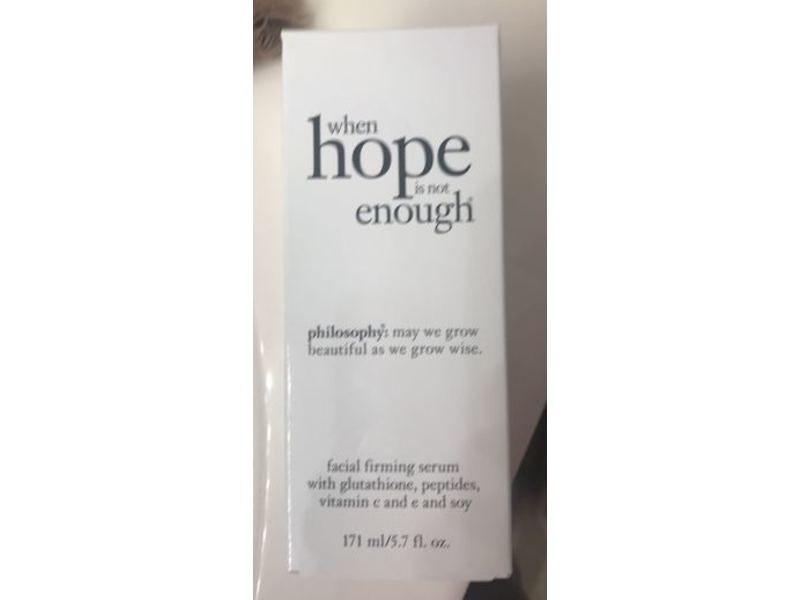 Philosophy When Hope Is not Enough Facial Firming Serum, 5.7 fl oz/171 ml