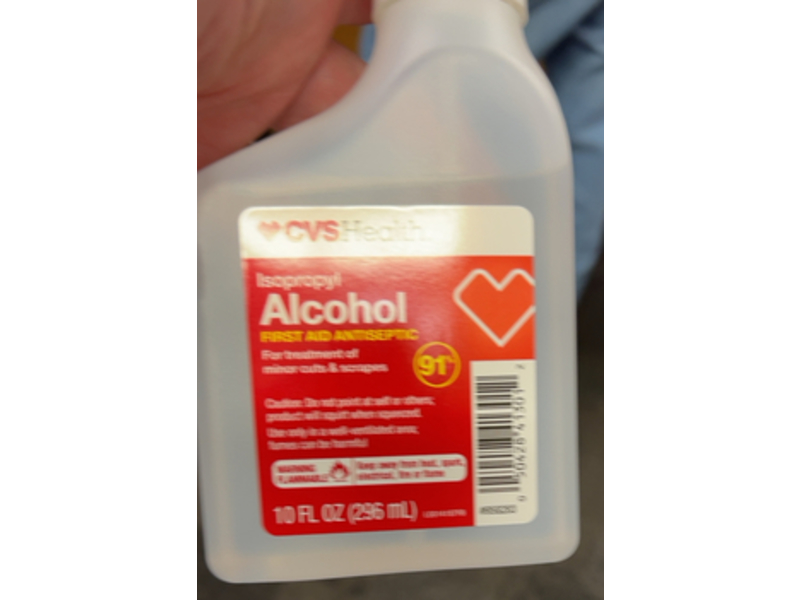 CVS Health Rubbing Alcohol First Aid Antiseptic, 10 fl oz/296 mL