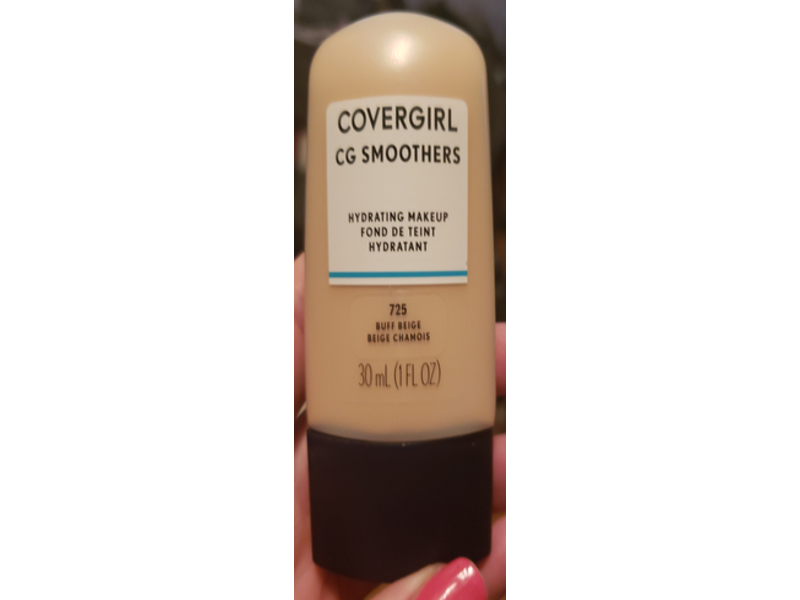 CoverGirl Smoothers Hydrating Foundation, 725 Buff Beige, 1 fl oz/30 mL