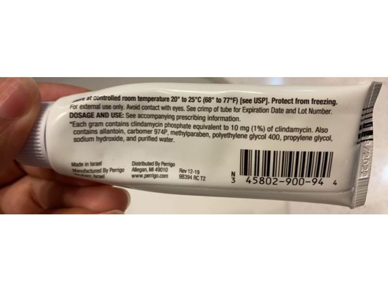 Clindamycin Phosphate Gel 1%, 30 g Perrigo, (RX)