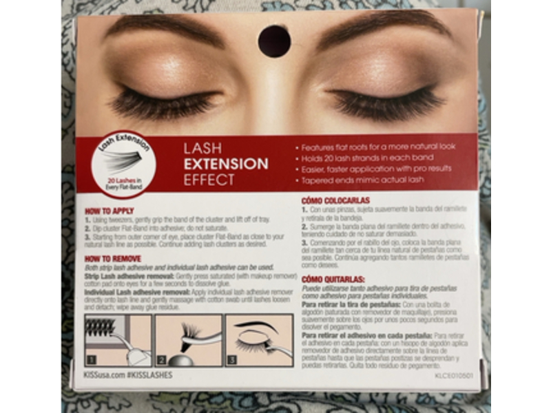 Kiss Lash Couture Faux Lash Extensions, Klce01, 60 Count, Pack Of 6