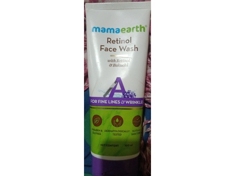 Mamaearth Retinol Face Wash with Retinol & Bakuchi, 100 mL
