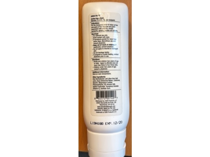 Daredevil Strength Muscle & Arthritis Pain Relieving Gel, 4 fl oz