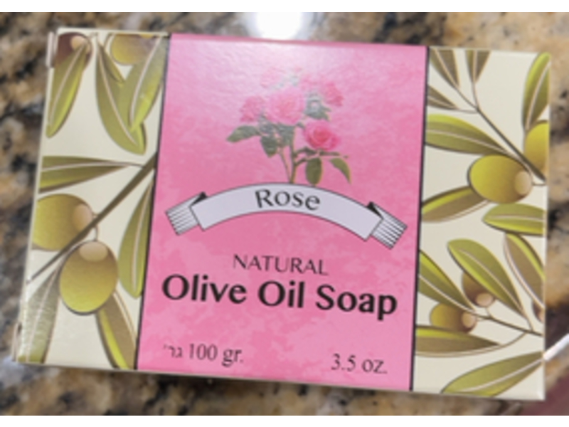 Ein Gedi Traditional Olive Oil Soap, Rose, 3.5 oz/100 g